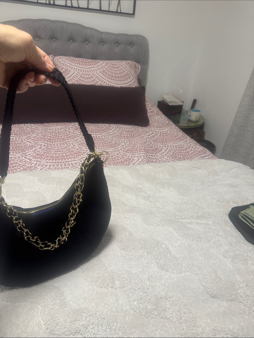 Mini Crescent Bag in Black  Rothy’s - Picture 6 of 7
